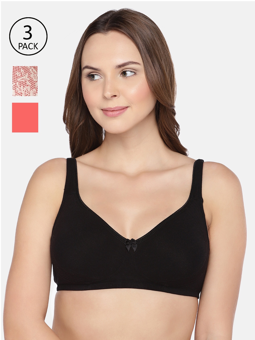 Inner Sense Pack Of 3 Non-Wired Organic Cotton Antimicrobial Everyday Bras ISBC057, Black
Inner Sense Pack Of 3 Non-Wired Organic Cotton Antimicrobial Everyday Bras ISBC057, Black
