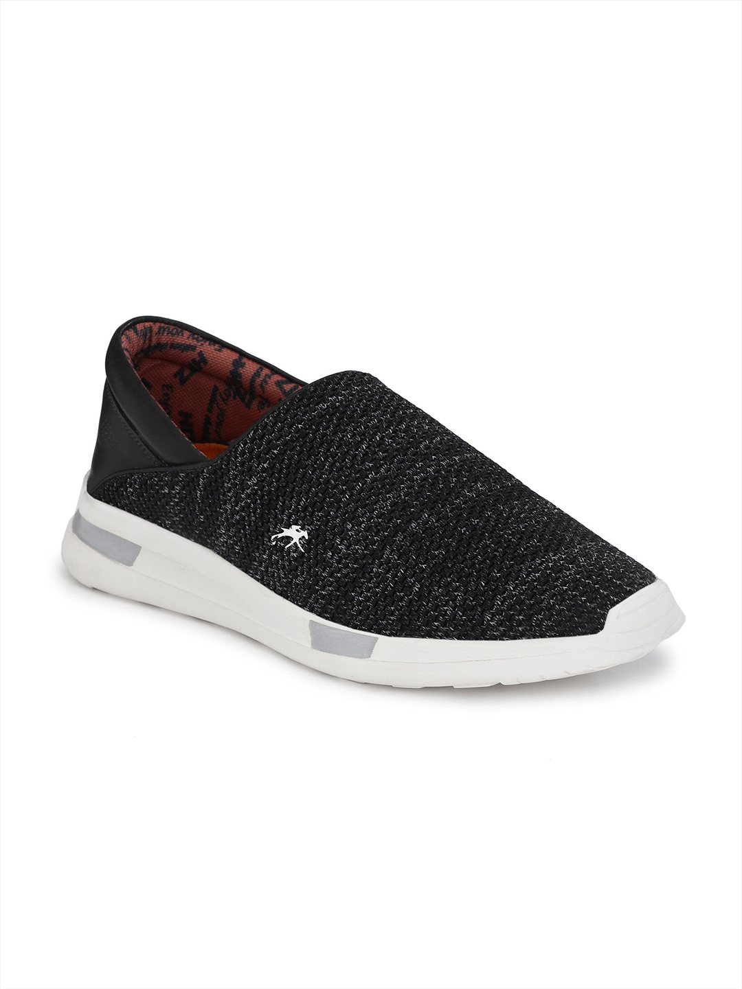 Hitz Men Black Mesh Walking Shoes