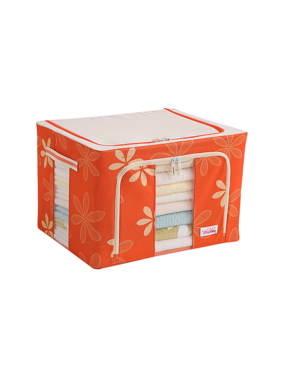 BlushBees Orange & White Floral Printed Multi-Utility Storage Box With Handle
BlushBees Orange & White Floral Printed Multi-Utility Storage Box With Handle