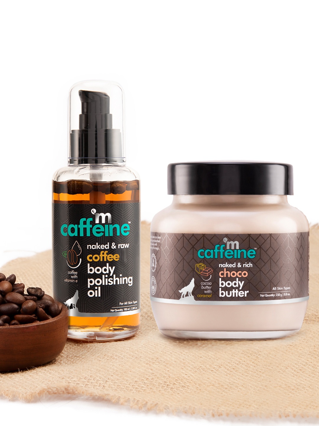 MCaffeine Pre & Post Shower Routine with Coffee Body Massage Oil & Choco Body Butter, Brown
MCaffeine Pre & Post Shower Routine with Coffee Body Massage Oil & Choco Body Butter, Brown