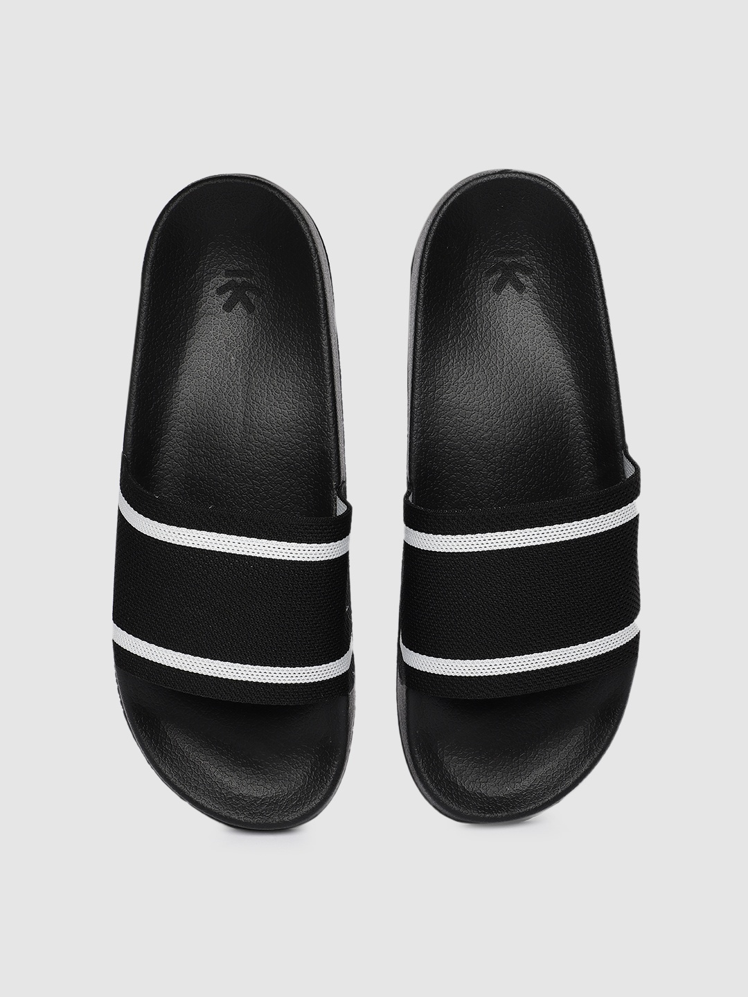 WROGN Men Black Solid Sliders