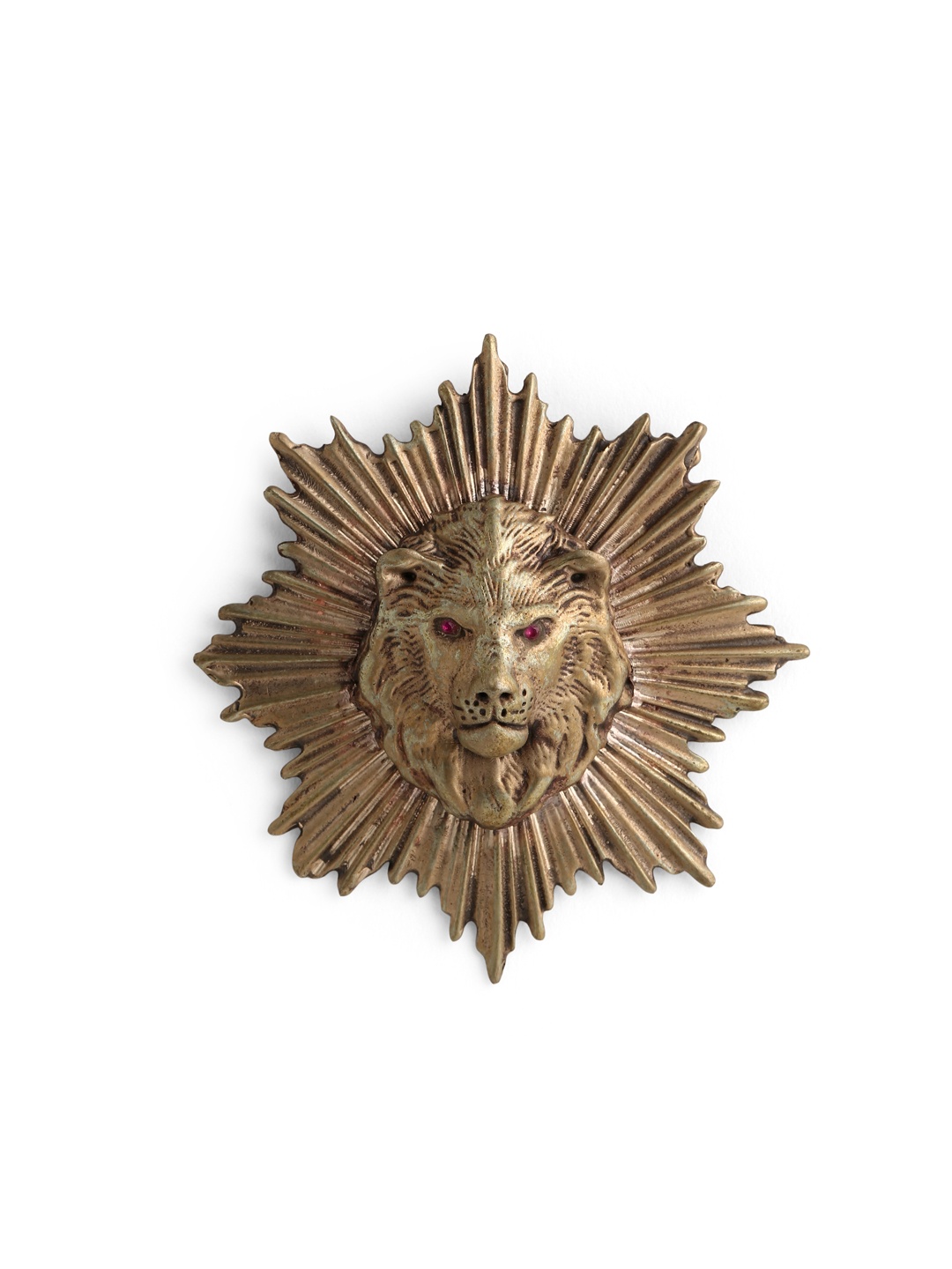 COSA NOSTRAA Men Antique Gold-Toned Stone Studded The Lion Power Shaped Statement Brooch
COSA NOSTRAA Men Antique Gold-Toned Stone Studded The Lion Power Shaped Statement Brooch