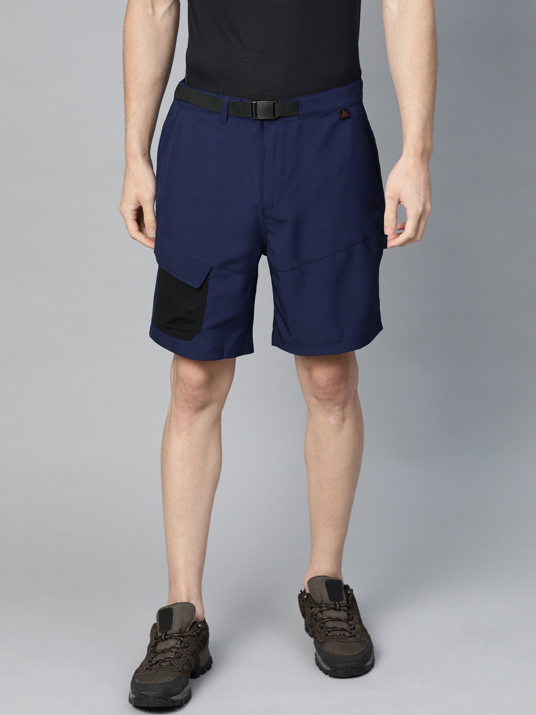 HRX By Hrithik Roshan Men Medival Blue & Jet Black Colourblocked Rapid-Dry Outdoor Shorts, Navy blue
HRX By Hrithik Roshan Men Medival Blue & Jet Black Colourblocked Rapid-Dry Outdoor Shorts, Navy blue