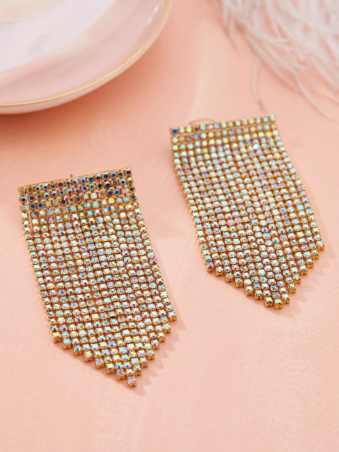 TOKYO TALKIES X rubans FASHION ACCESSORIES Gold Plated Handcrafted Classic Drop Earrings
TOKYO TALKIES X rubans FASHION ACCESSORIES Gold Plated Handcrafted Classic Drop Earrings