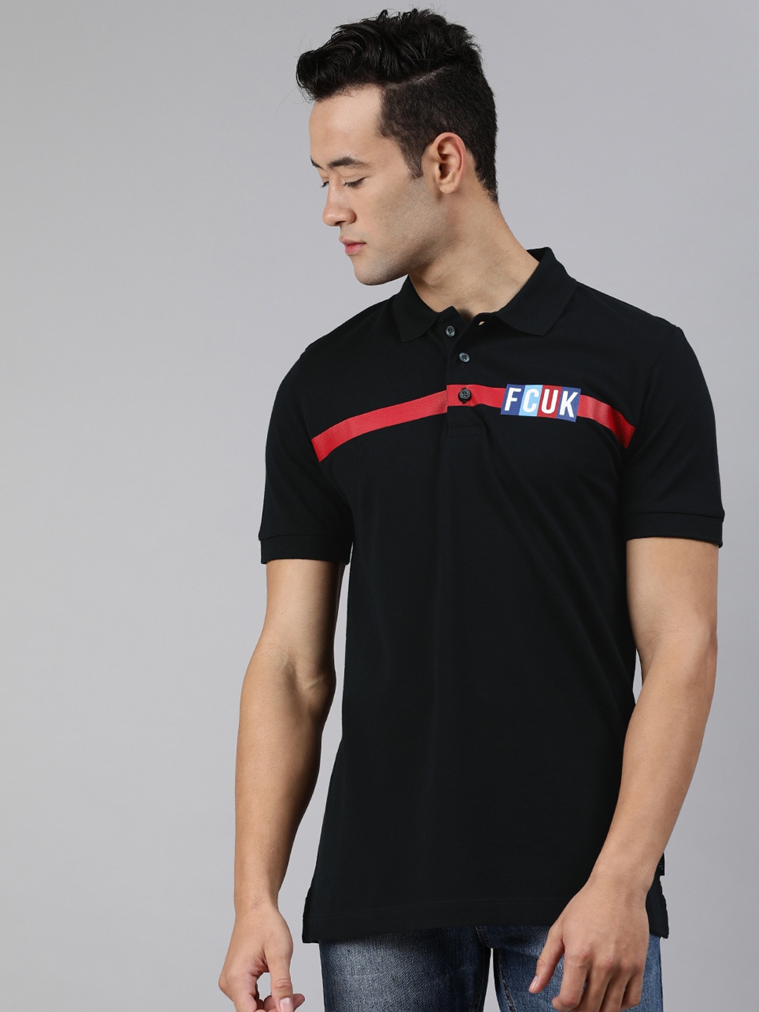 French Connection Men Maroon Slim Fit Solid Polo Collar Pure Cotton T-shirt with Logo Print
French Connection Men Maroon Slim Fit Solid Polo Collar Pure Cotton T-shirt with Logo Print