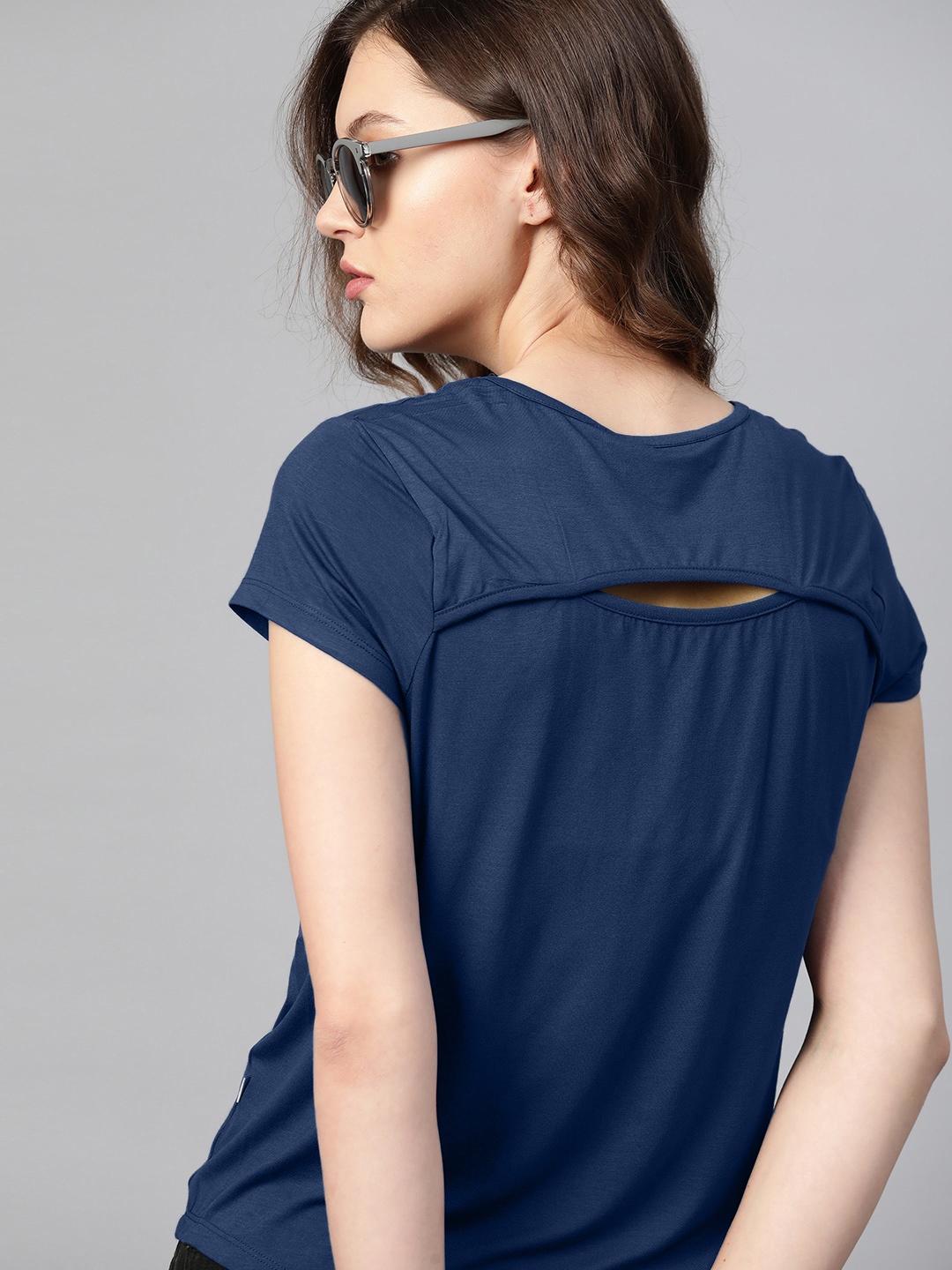 The Roadster Lifestyle Co Women Navy Blue T-shirt with N9 PURE SILVER MICRO PD Antimicrobial Technology
The Roadster Lifestyle Co Women Navy Blue T-shirt with N9 PURE SILVER MICRO PD Antimicrobial Technology