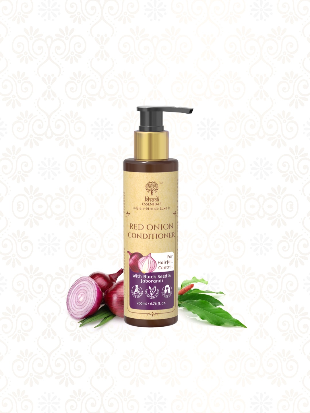 Khadi Essentials Black Seed & Red Onion Hair Conditioner for Hair fall Control & Growth, Pink
Khadi Essentials Black Seed & Red Onion Hair Conditioner for Hair fall Control & Growth, Pink