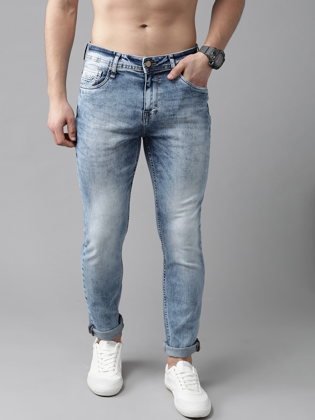 The Roadster Lifestyle Co Men Navy Blue Slim Tapered Fit Mid-Rise Heavy Fade Stretchable Jeans
The Roadster Lifestyle Co Men Navy Blue Slim Tapered Fit Mid-Rise Heavy Fade Stretchable Jeans