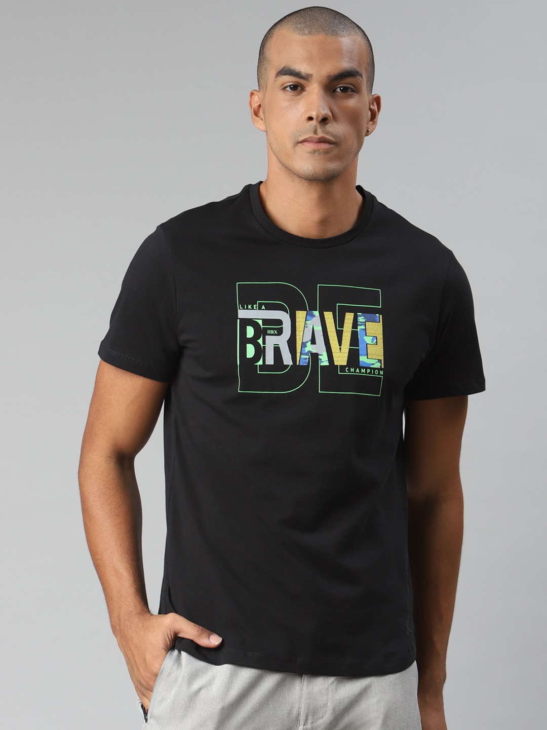 HRX By Hrithik Roshan Men Jet Black Typographic Bio-Wash Lifestyle Pure Cotton T-shirt
HRX By Hrithik Roshan Men Jet Black Typographic Bio-Wash Lifestyle Pure Cotton T-shirt