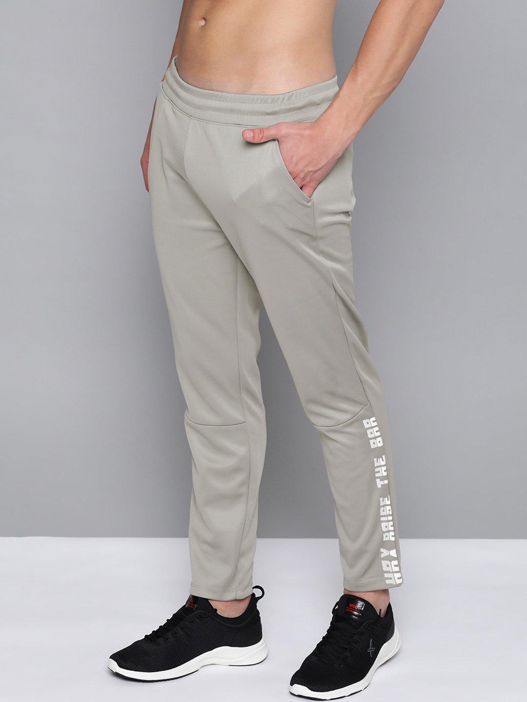 HRX By Hrithik Roshan Men Wet Weather Typographic Slim Fit Rapid-Dry Antimicrobial Training Track Pants, Grey
HRX By Hrithik Roshan Men Wet Weather Typographic Slim Fit Rapid-Dry Antimicrobial Training Track Pants, Grey