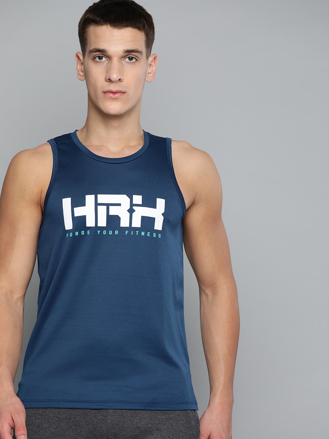 HRX By Hrithik Roshan Men Estate Blue Typographic Rapid-Dry Antimicrobial Training Tshirt
HRX By Hrithik Roshan Men Estate Blue Typographic Rapid-Dry Antimicrobial Training Tshirt