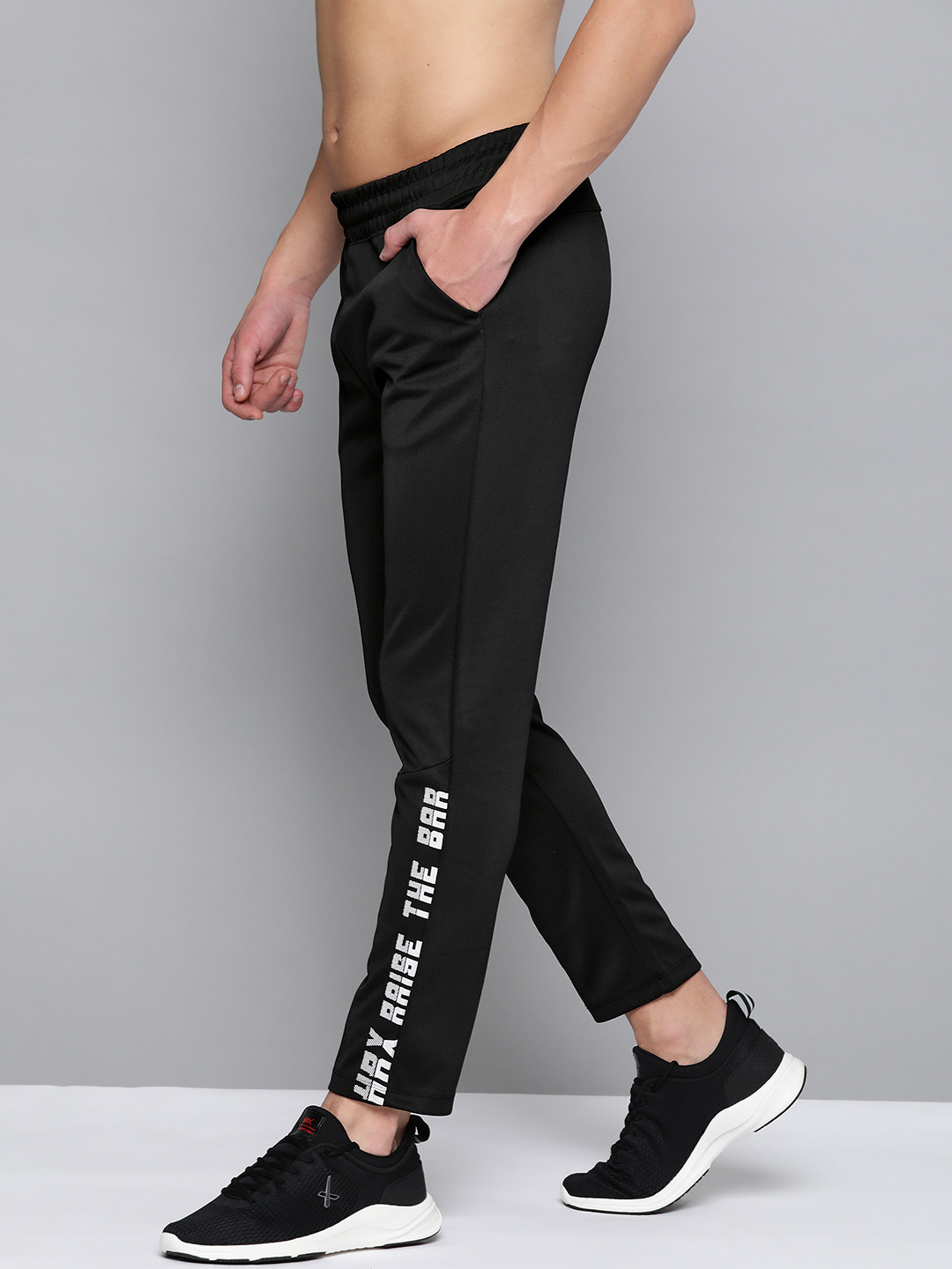HRX By Hrithik Roshan Men Jet Black Typographic Slim Fit Rapid-Dry Antimicrobial Training Track Pants
HRX By Hrithik Roshan Men Jet Black Typographic Slim Fit Rapid-Dry Antimicrobial Training Track Pants