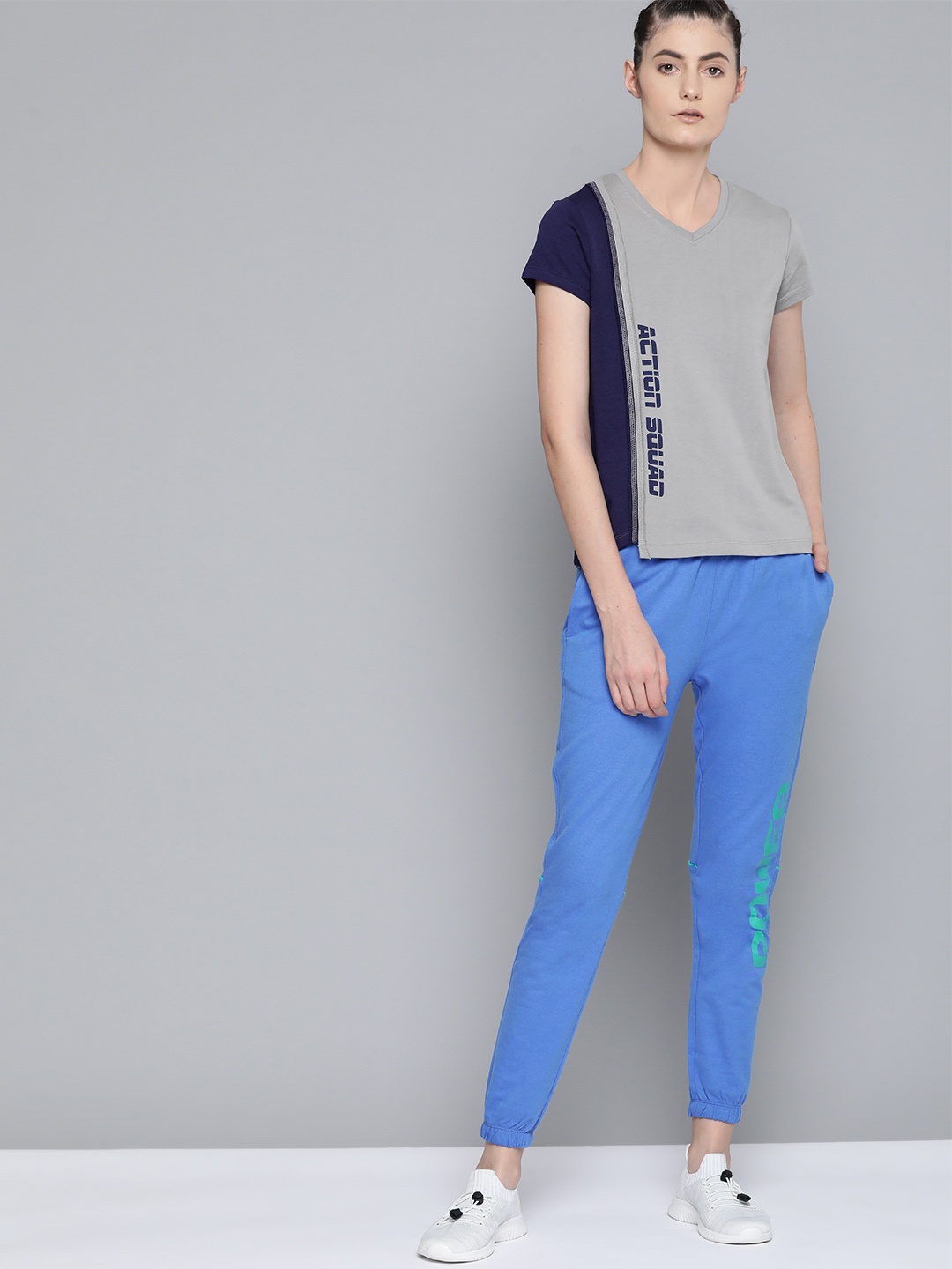 HRX By Hrithik Roshan Women Strong Blue Typographic Slim Fit Mid-Rise Bio-Wash Lifestyle Track Pants
HRX By Hrithik Roshan Women Strong Blue Typographic Slim Fit Mid-Rise Bio-Wash Lifestyle Track Pants