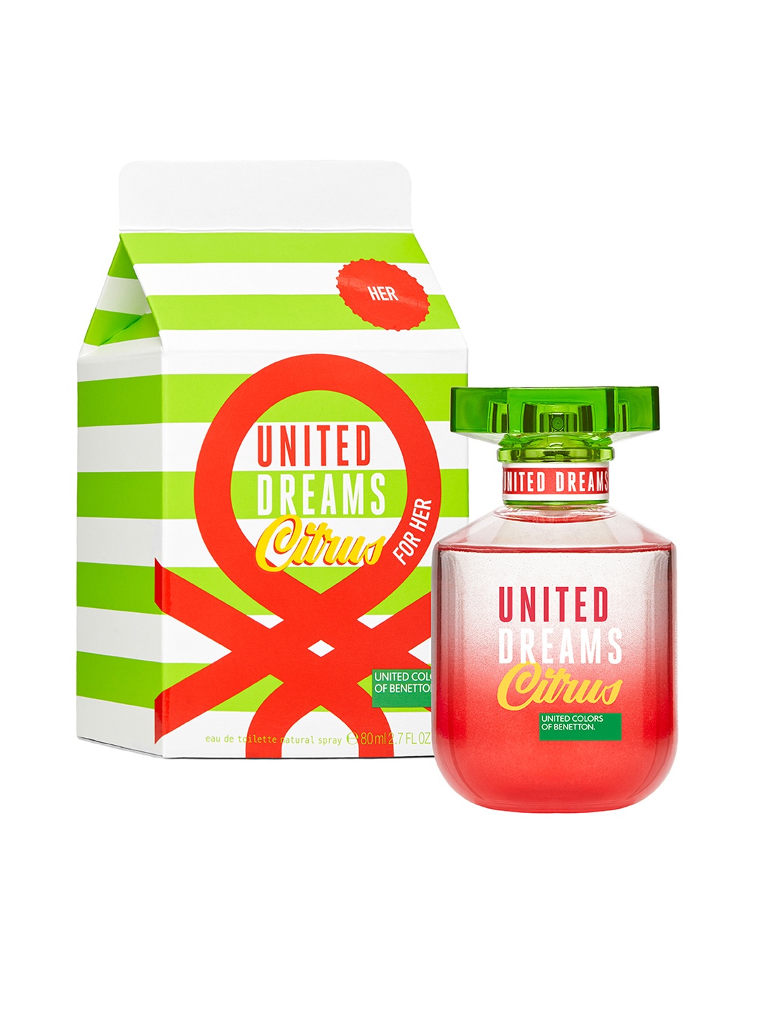 United Colors of Benetton Women Dreams Citrus Limited Edition Eau de Toilette 80 ml, Transparent
United Colors of Benetton Women Dreams Citrus Limited Edition Eau de Toilette 80 ml, Transparent