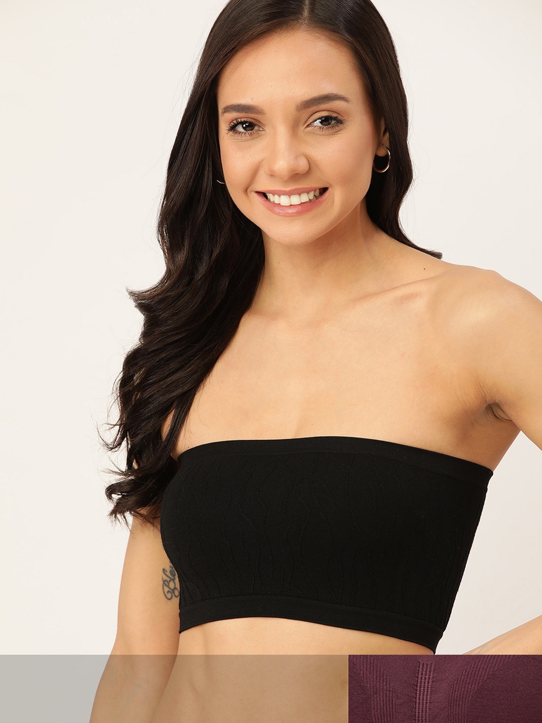 DressBerry Pack of 2 Solid Non-Wired Non Padded Bandeau Bras DB-TUBEBRA-10634782, Black
DressBerry Pack of 2 Solid Non-Wired Non Padded Bandeau Bras DB-TUBEBRA-10634782, Black