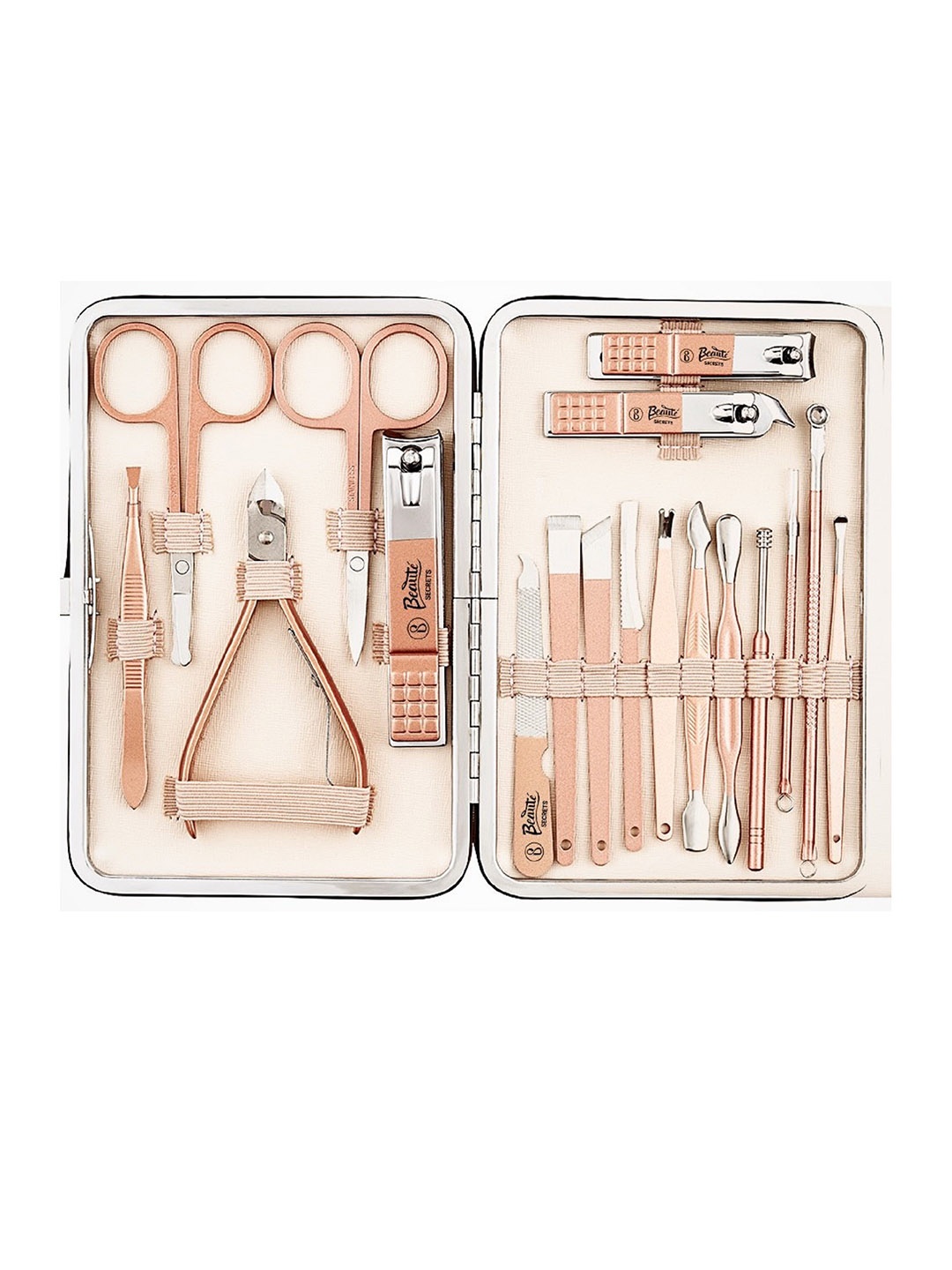 Beaute Secrets Men Curved and Rounded Facial Hair Scissors with 2Pcs Slanted Tip Tweezers, Rose gold
Beaute Secrets Men Curved and Rounded Facial Hair Scissors with 2Pcs Slanted Tip Tweezers, Rose gold