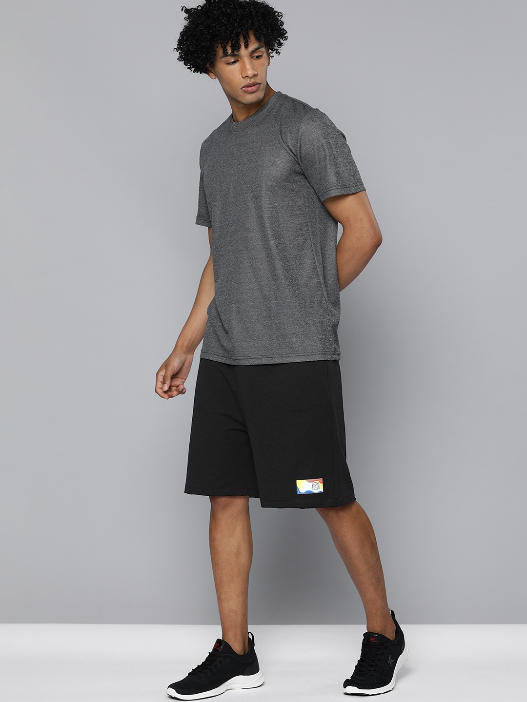 HRX By Hrithik Roshan Men Jet Black Solid Drop Crotch Fit Mid-Rise Bio-Wash Gold Finish Lifestyle Shorts
HRX By Hrithik Roshan Men Jet Black Solid Drop Crotch Fit Mid-Rise Bio-Wash Gold Finish Lifestyle Shorts