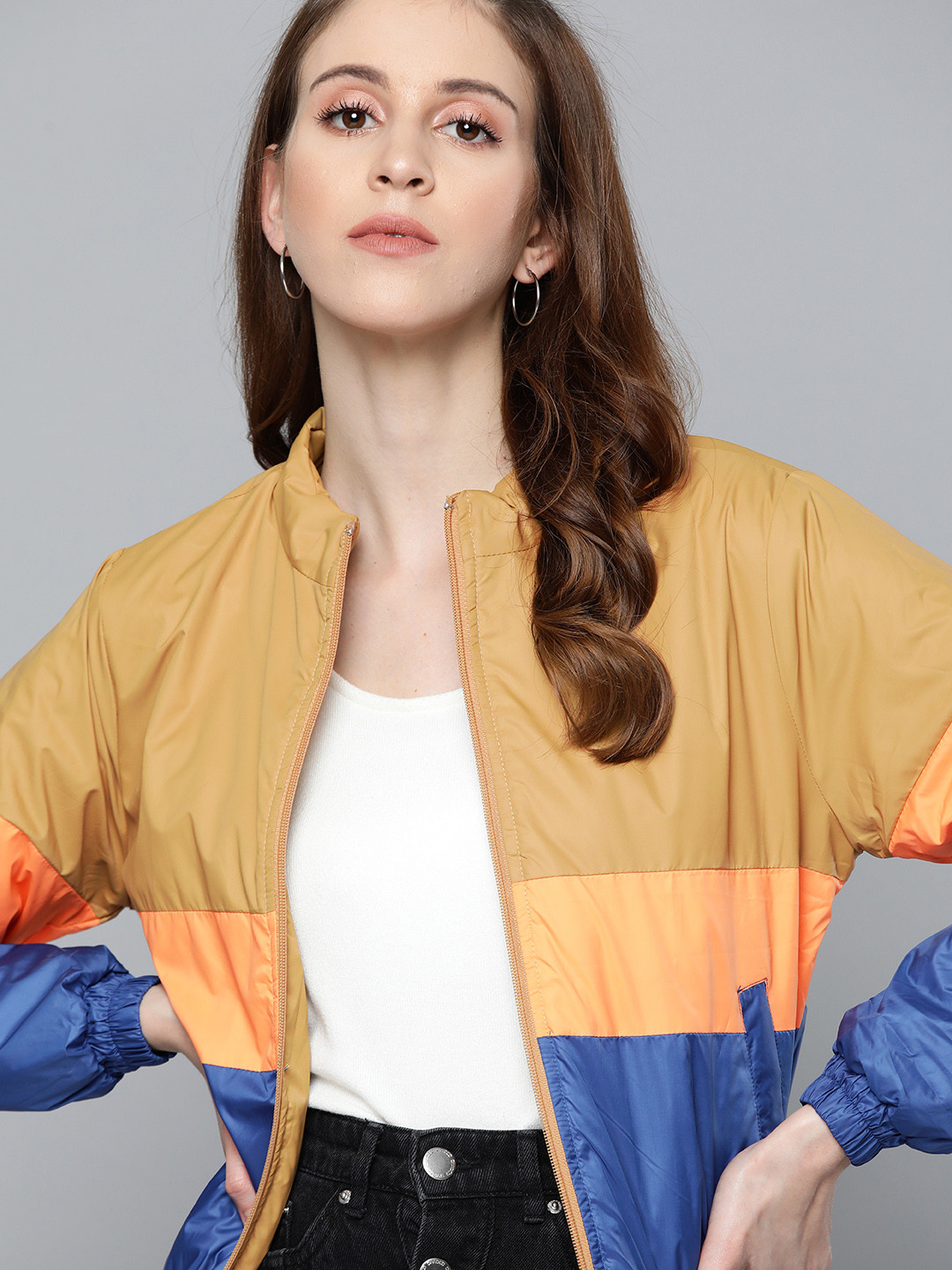 Kook N Keech Women Beige & Orange Colourblocked Padded Jacket
Kook N Keech Women Beige & Orange Colourblocked Padded Jacket