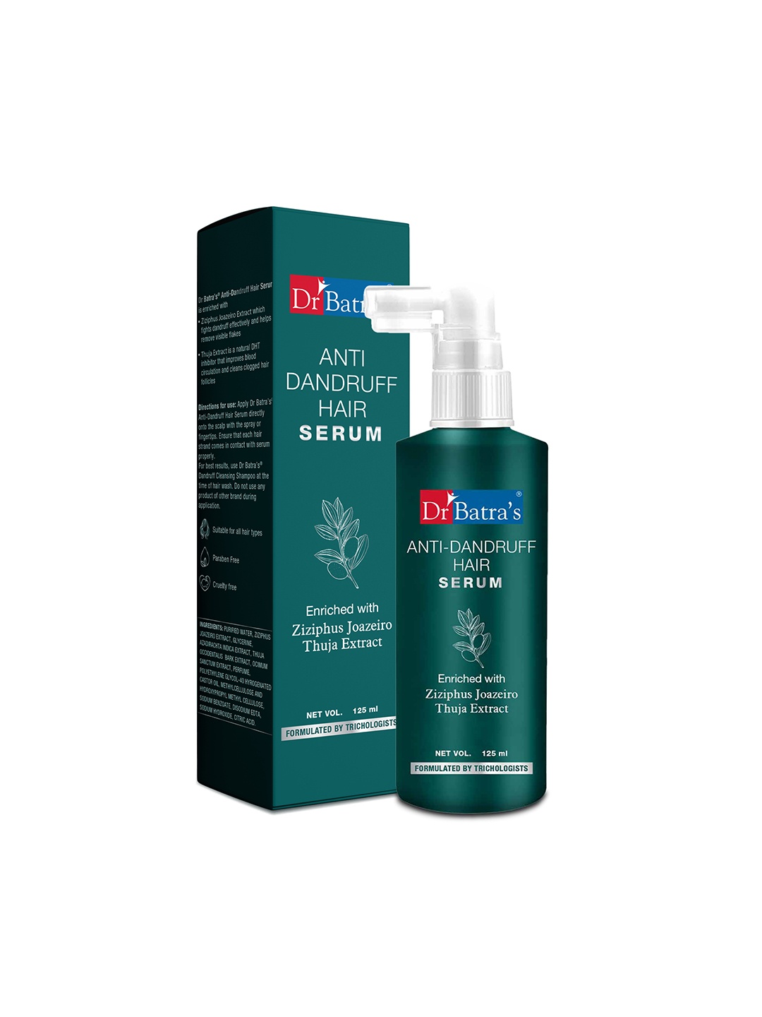 Dr. Batras Anti-Dandruff Hair Serum With Natural Ziziphus Joazeiro & Thuja Extract - 125ml, Brown
Dr. Batras Anti-Dandruff Hair Serum With Natural Ziziphus Joazeiro & Thuja Extract - 125ml, Brown