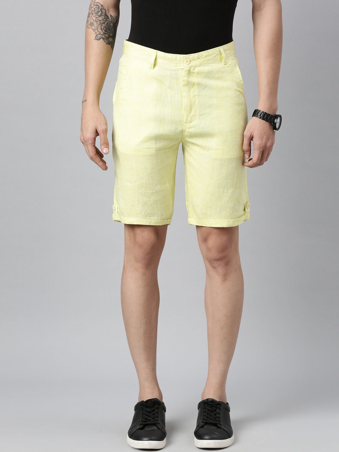 Ecentric Men Yellow Solid Eco-Friendly Hemp Slim Fit Antimicrobial Sustainable Shorts
Ecentric Men Yellow Solid Eco-Friendly Hemp Slim Fit Antimicrobial Sustainable Shorts