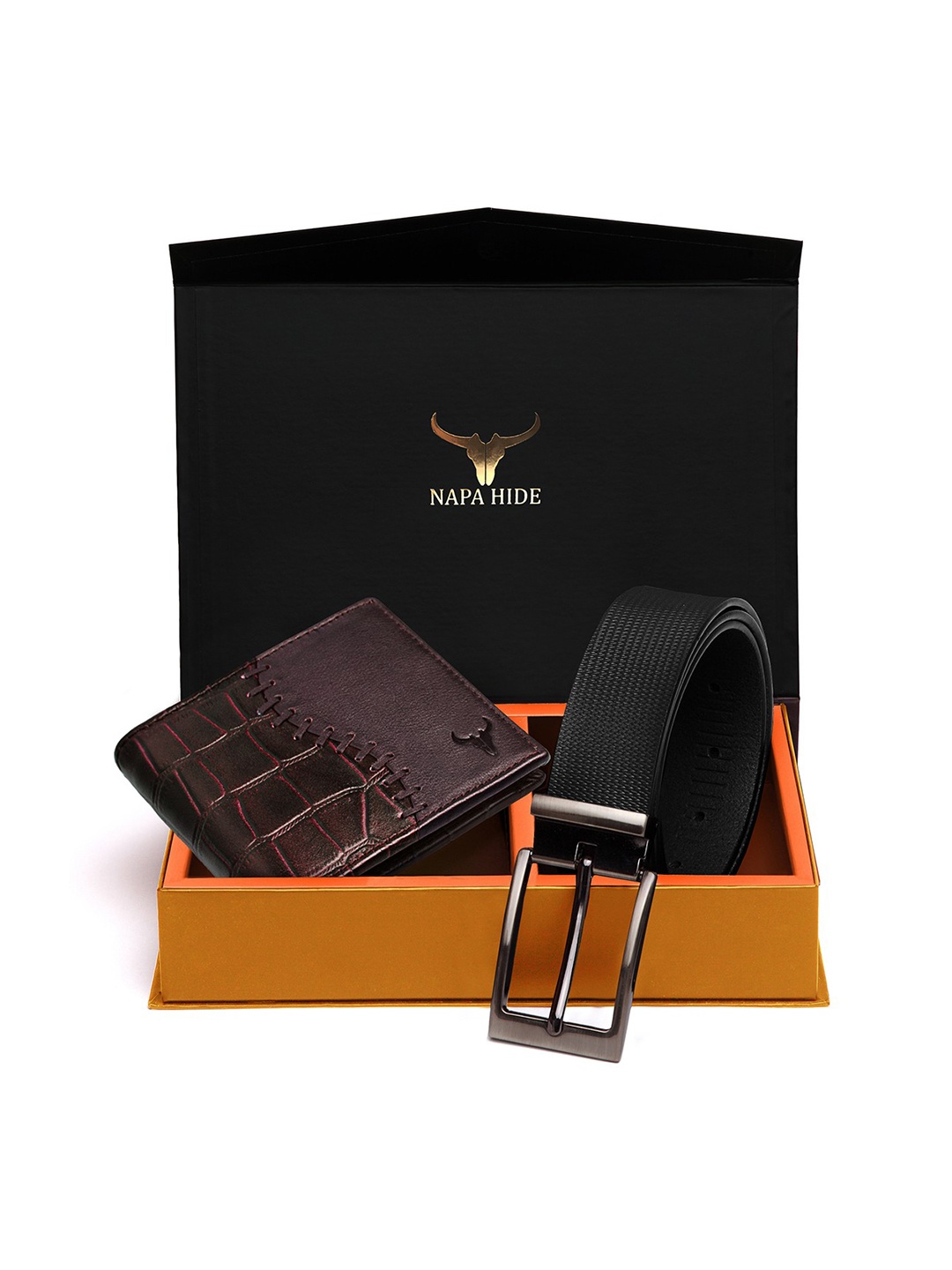 NAPA HIDE Men RFID Protected Genuine High Quality Leather Wallet & Belt Accessory Gift Set, Black
NAPA HIDE Men RFID Protected Genuine High Quality Leather Wallet & Belt Accessory Gift Set, Black