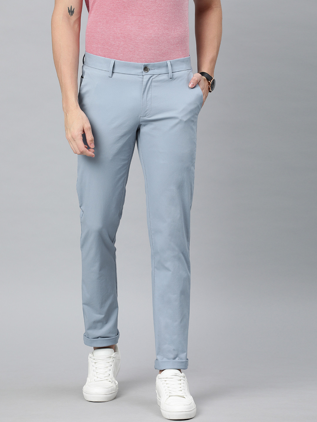 Allen Solly Men Blue Smart Slim Fit Solid Regular Trousers
Allen Solly Men Blue Smart Slim Fit Solid Regular Trousers