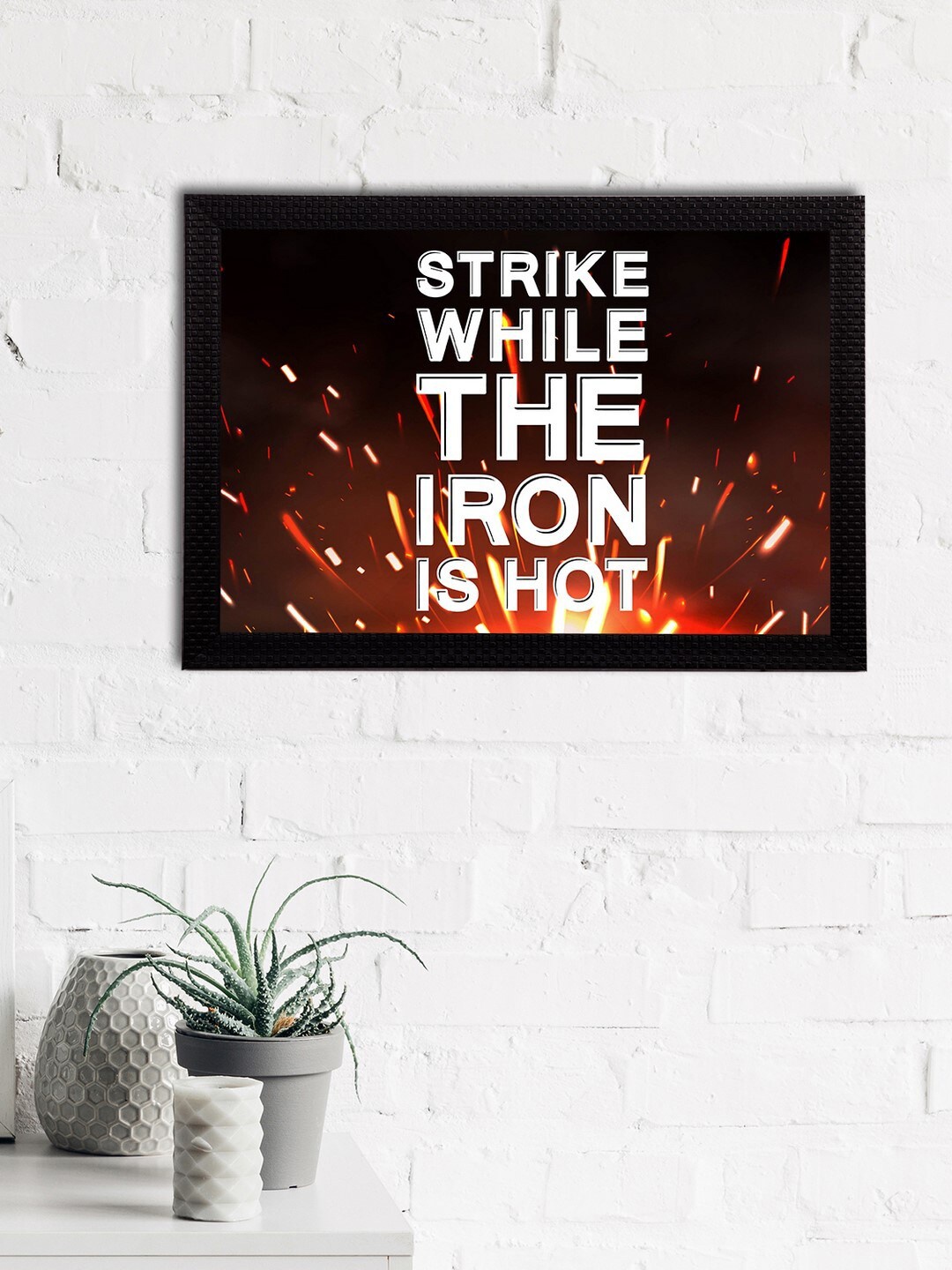 eCraftIndia Red & White Strike While The Iron Is Hot Motivational Quote Satin Matt Texture UV Wall Art
eCraftIndia Red & White Strike While The Iron Is Hot Motivational Quote Satin Matt Texture UV Wall Art