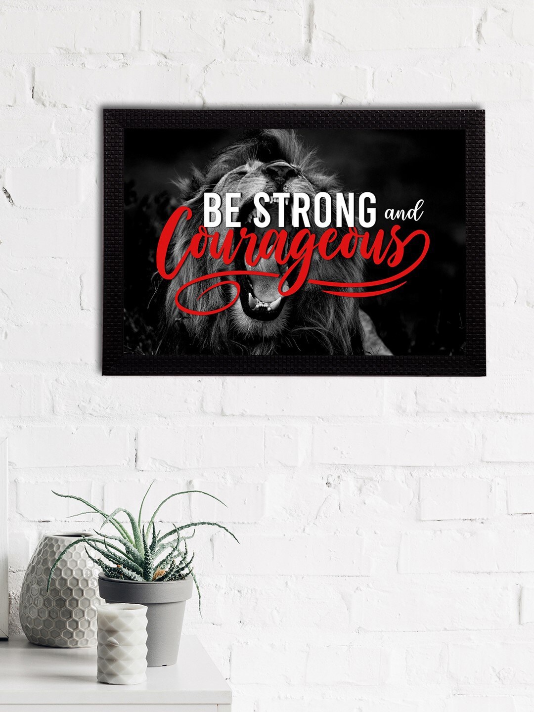 eCraftIndia Black & Red "Be Strong And Courageous" Motivational Quote Satin Matt Texture UV Art Painting
eCraftIndia Black & Red "Be Strong And Courageous" Motivational Quote Satin Matt Texture UV Art Painting