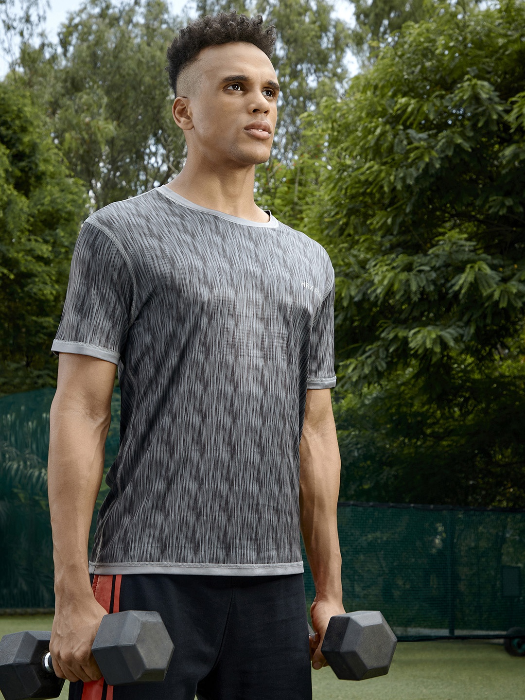 HRX By Hrithik Roshan Men Grey AOP Reversible Rapid-Dry Antimicrobial Running Tshirt
HRX By Hrithik Roshan Men Grey AOP Reversible Rapid-Dry Antimicrobial Running Tshirt