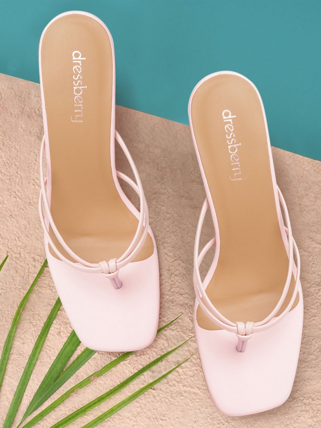 DressBerry Women Pink Solid Heels