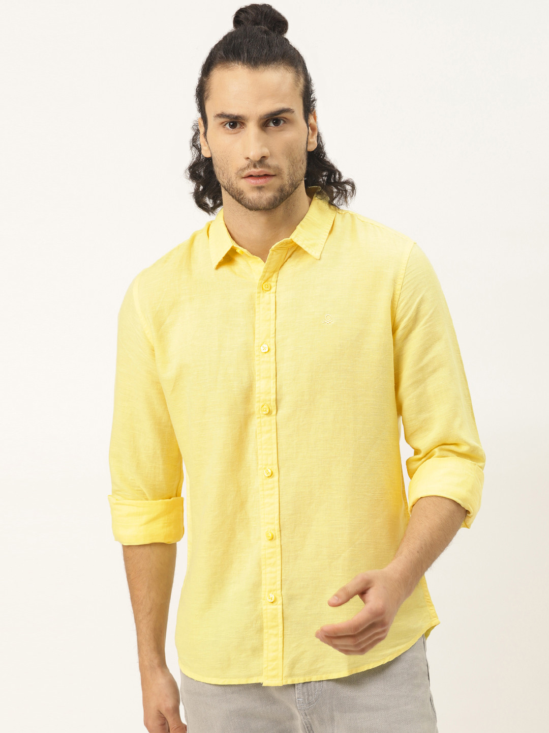 United Colors of Benetton Men Yellow Slim Fit Sustainable Solid Casual Shirt
United Colors of Benetton Men Yellow Slim Fit Sustainable Solid Casual Shirt