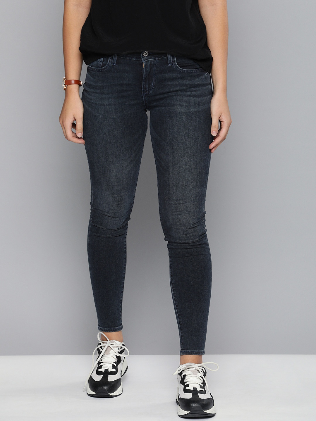 Levis Women Blue 710 Super Skinny Fit Mid-Rise Clean Look Stretchable Sustainable Jeans
Levis Women Blue 710 Super Skinny Fit Mid-Rise Clean Look Stretchable Sustainable Jeans