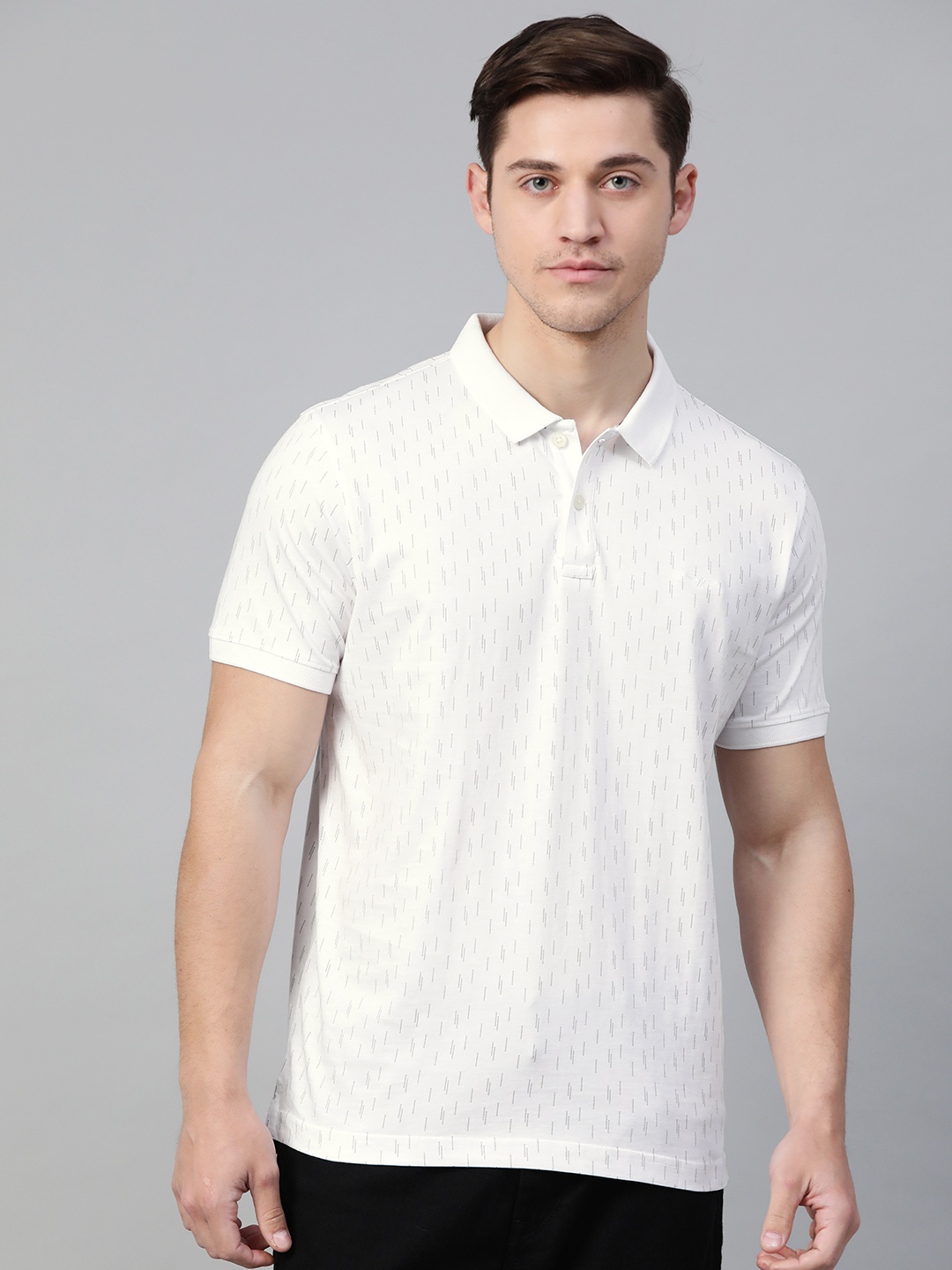 Park Avenue Men White Black Slim Fit Pure Cotton Printed Polo Collar Pure Cotton T-shirt
Park Avenue Men White Black Slim Fit Pure Cotton Printed Polo Collar Pure Cotton T-shirt