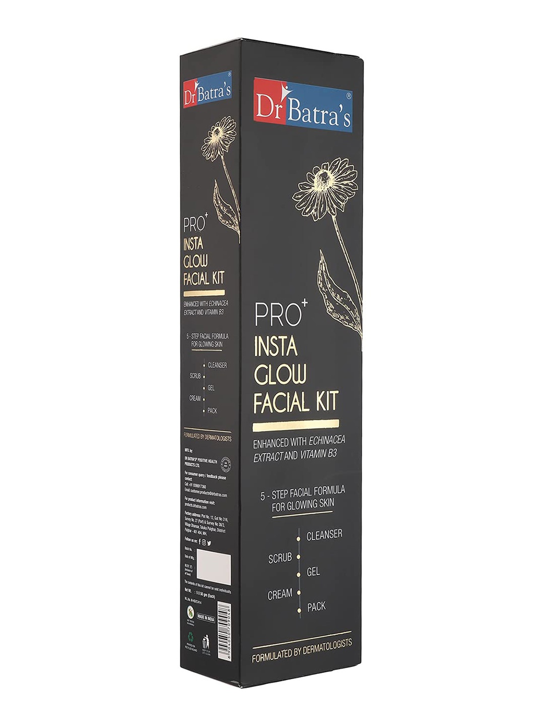 Dr. Batras PRO+ Insta Glow Facial Kit Enriched With Echinacea Extract & Vitamin B3 - 250g, Off white
Dr. Batras PRO+ Insta Glow Facial Kit Enriched With Echinacea Extract & Vitamin B3 - 250g, Off white