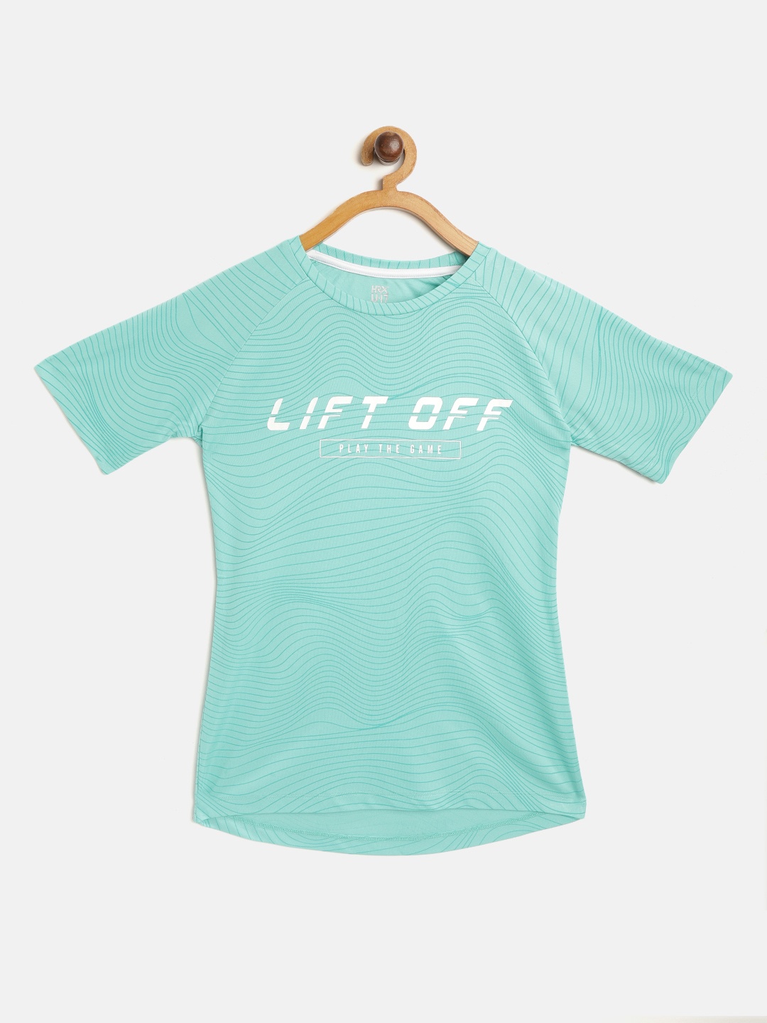 HRX by Hrithik Roshan U-17 Girls Turquoise Printed Lycra Rapid-Dry Active Tshirt, Turquoise blue
HRX by Hrithik Roshan U-17 Girls Turquoise Printed Lycra Rapid-Dry Active Tshirt, Turquoise blue