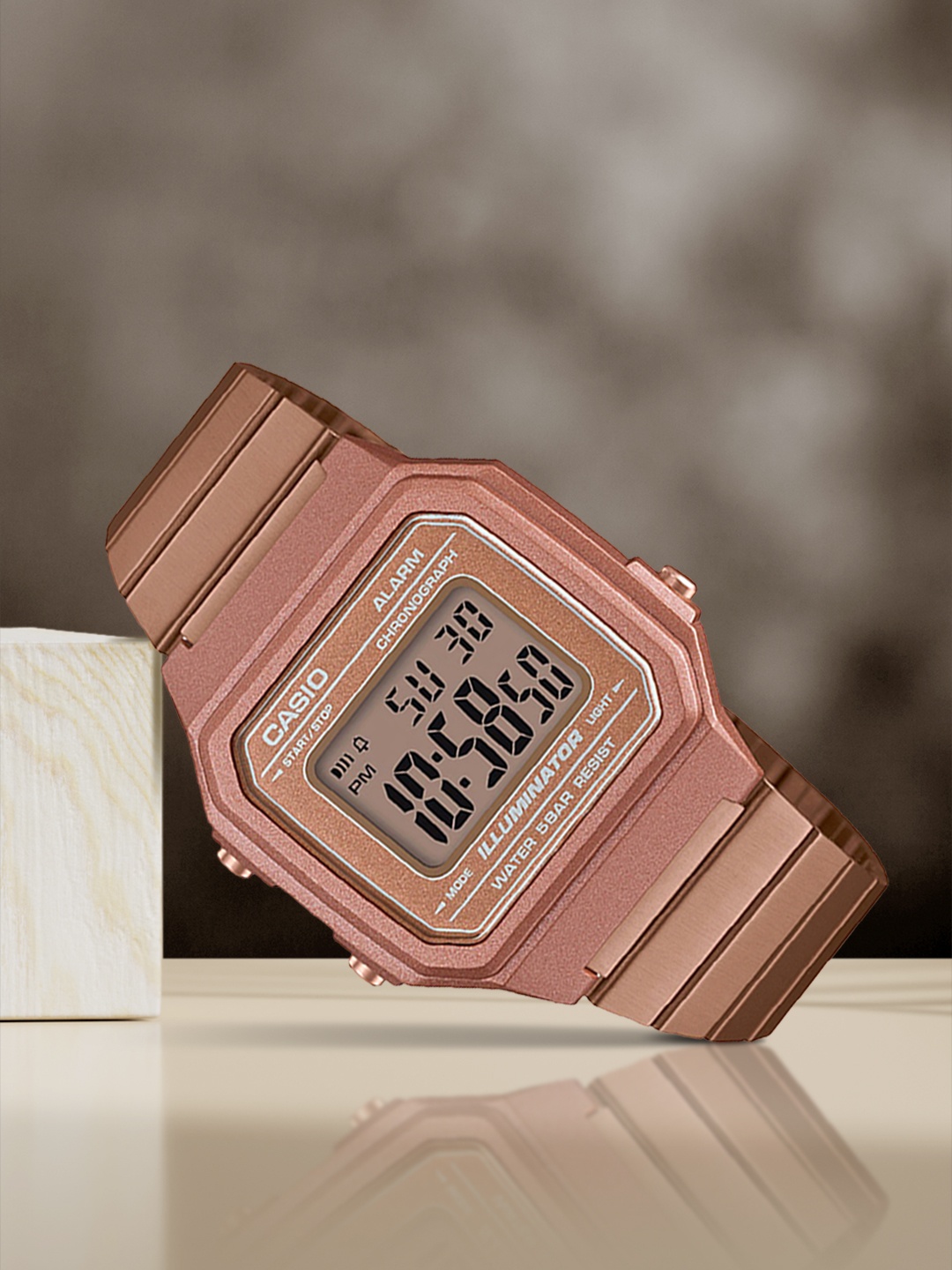 CASIO Vintage B650WC-5ADF Rose Gold Digital Dial Rose Gold Stainless Steel Band D200
CASIO Vintage B650WC-5ADF Rose Gold Digital Dial Rose Gold Stainless Steel Band D200