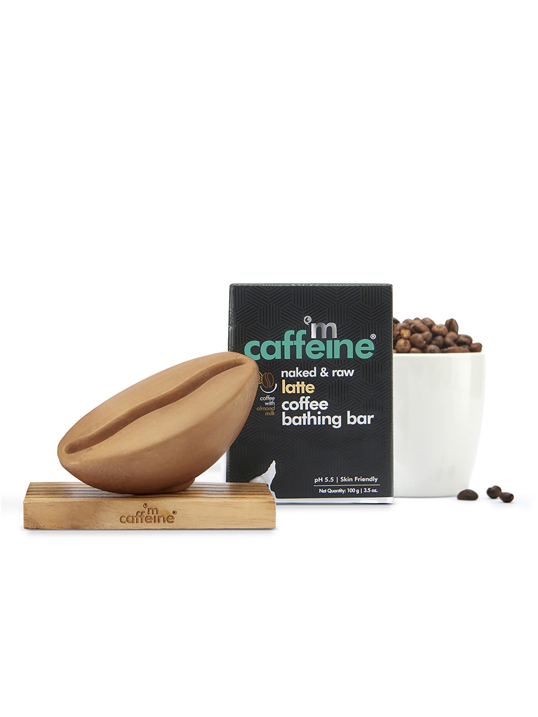 MCaffeine Moisturizing Latte Coffee Bathing Bar - pH 5.5 Syndet Bar for Face & Body 100g, Na
MCaffeine Moisturizing Latte Coffee Bathing Bar - pH 5.5 Syndet Bar for Face & Body 100g, Na