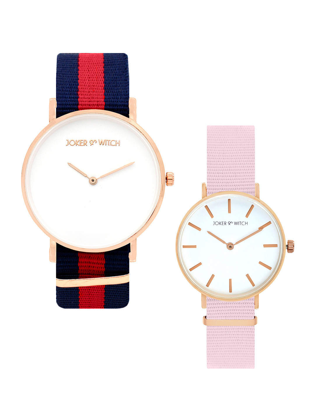 JOKER & WITCH Hiccup & Astrid Couple Watch Set JWCW104, White 
JOKER & WITCH Hiccup & Astrid Couple Watch Set JWCW104, White