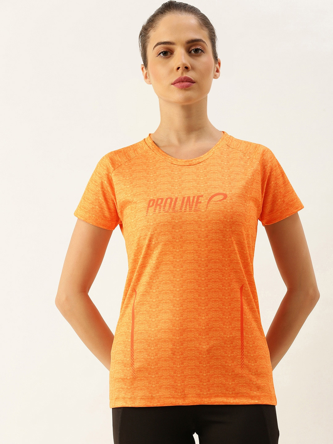Proline Active Women Orange Printed Round Neck T-shirt
Proline Active Women Orange Printed Round Neck T-shirt