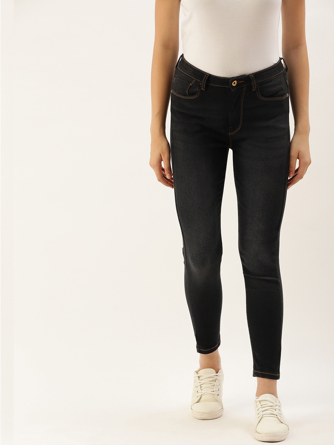 Flying Machine Women Black Veronica Skinny Fit High-Rise Clean Look Stretchable Crop Jeans
Flying Machine Women Black Veronica Skinny Fit High-Rise Clean Look Stretchable Crop Jeans