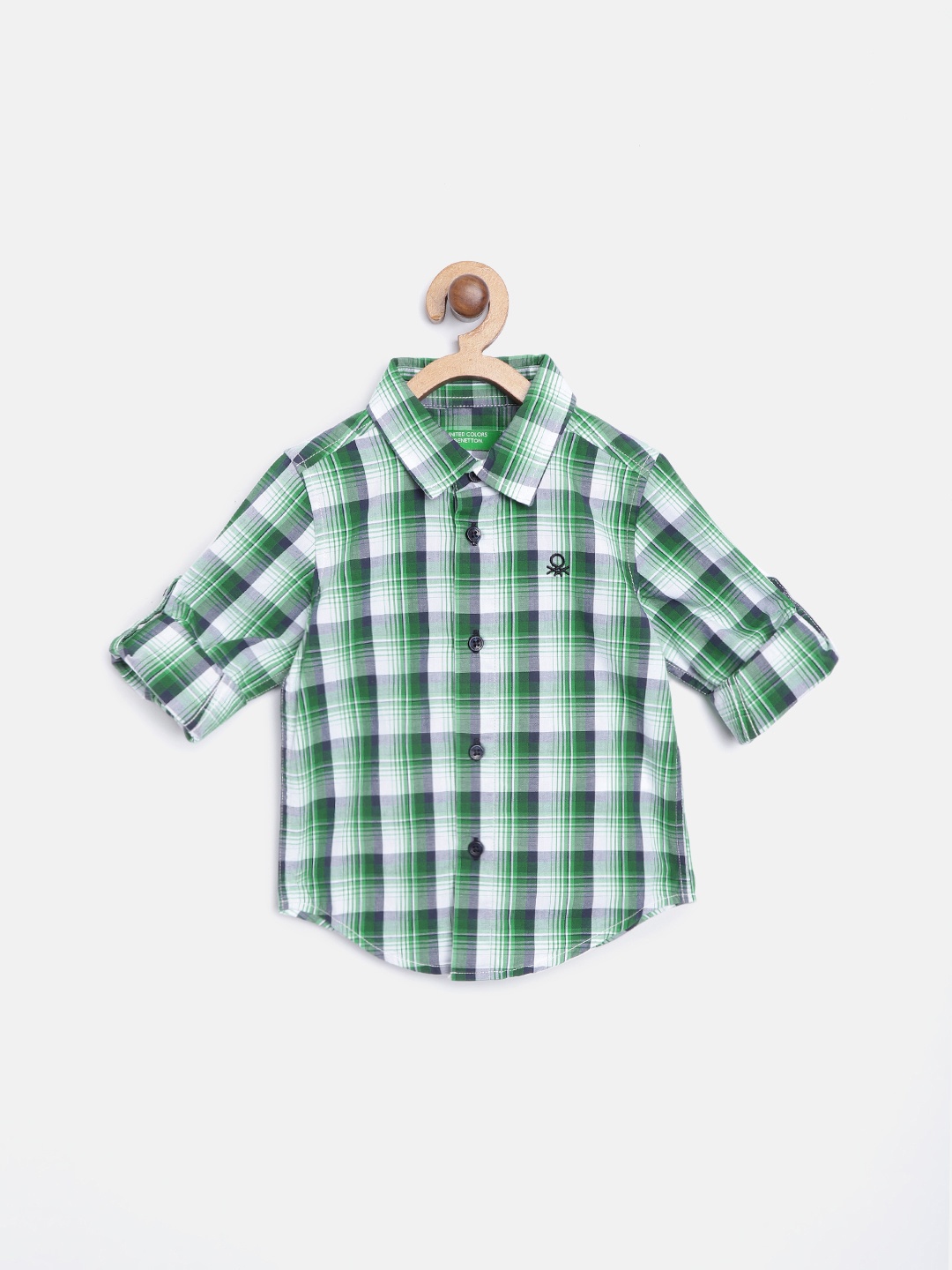 United Colors of Benetton Boys Green & White Regular Fit Pure Cotton Checked Casual Shirt
United Colors of Benetton Boys Green & White Regular Fit Pure Cotton Checked Casual Shirt