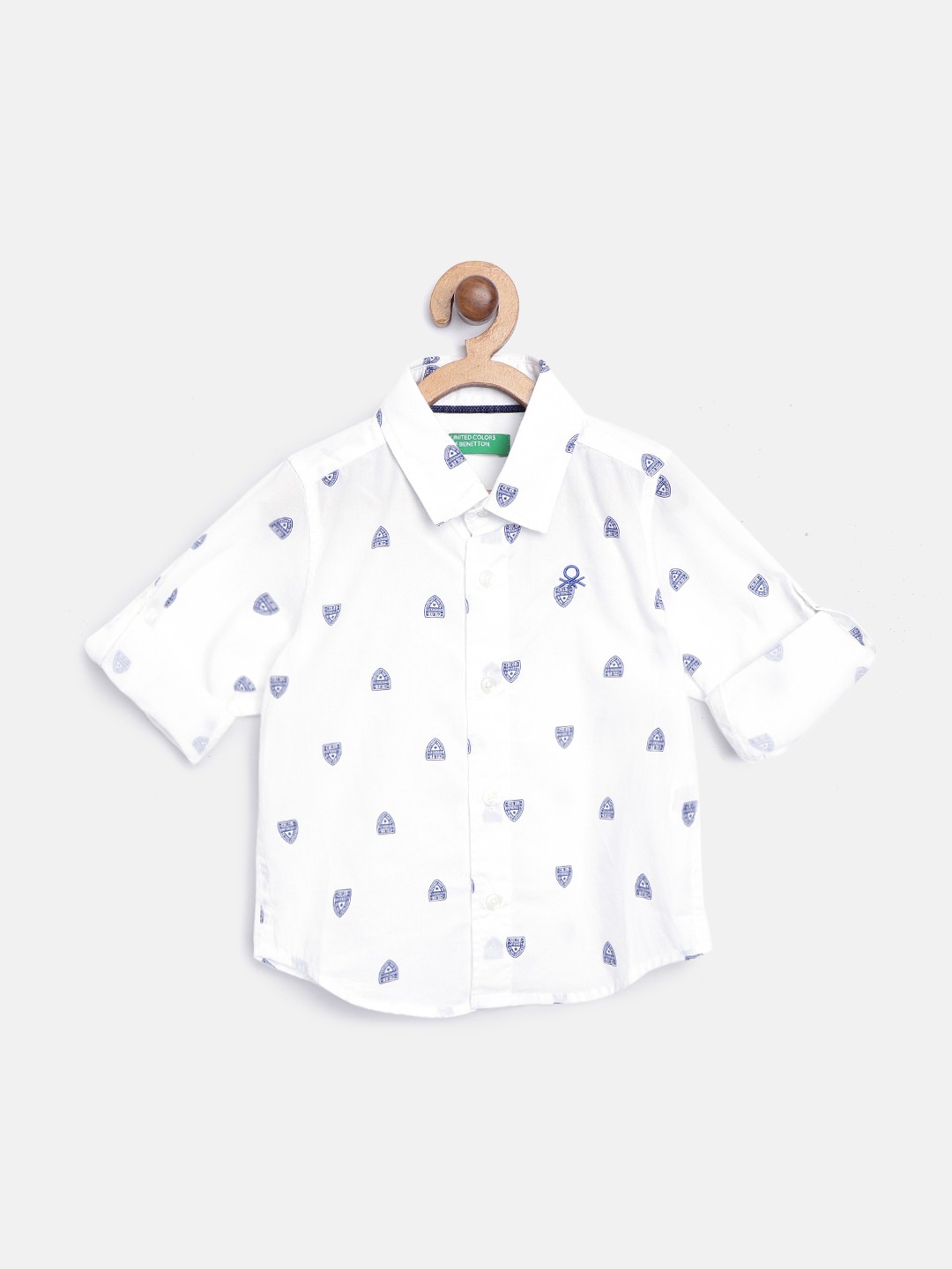 United Colors of Benetton Boys White & Blue Regular Fit Pure Cotton Printed Casual Shirt
United Colors of Benetton Boys White & Blue Regular Fit Pure Cotton Printed Casual Shirt