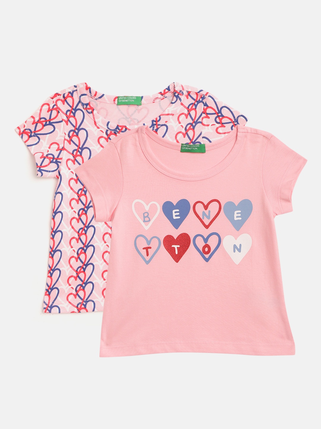 United Colors of Benetton Girls Pack of 2 Pink Pure Cotton Printed Round Neck T-shirt
United Colors of Benetton Girls Pack of 2 Pink Pure Cotton Printed Round Neck T-shirt