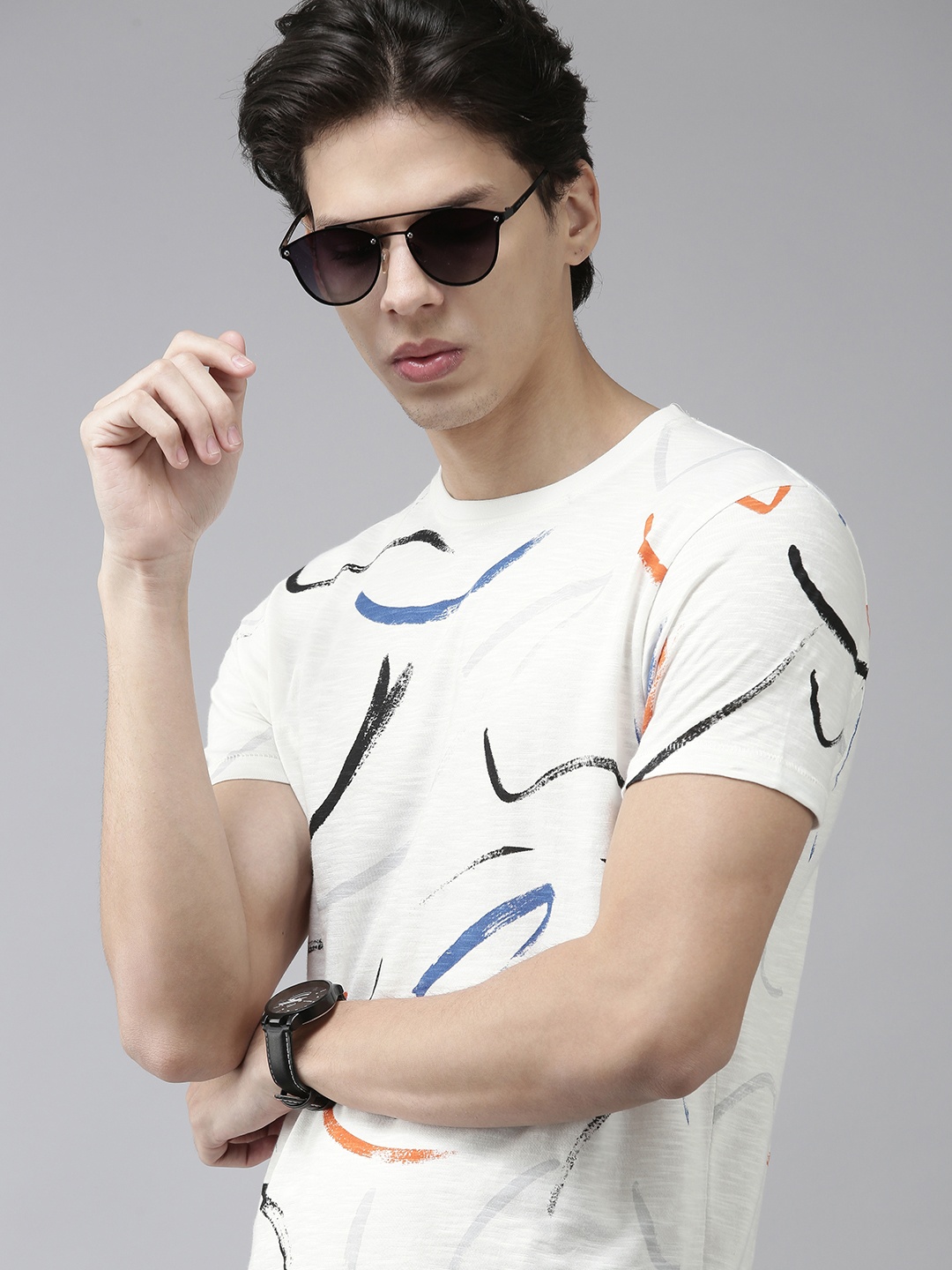 BEAT LONDON by PEPE JEANS Men White Printed T-shirt
