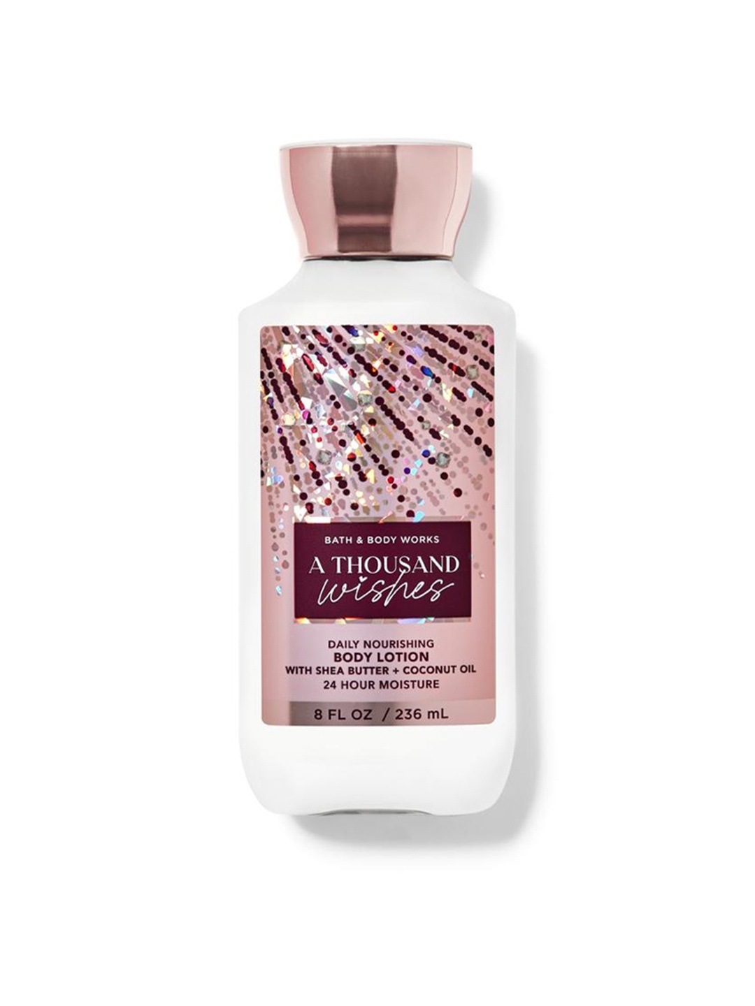 Bath & Body Works A Thousand Wishes Super Smooth Body Lotion with Shea Butter 236 ml, Pink
Bath & Body Works A Thousand Wishes Super Smooth Body Lotion with Shea Butter 236 ml, Pink