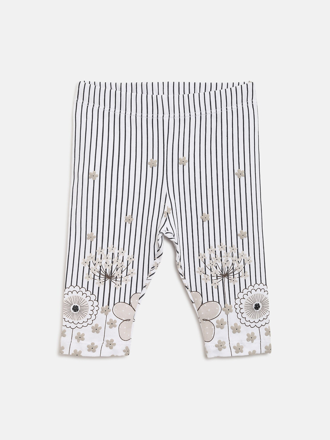Chicco Girls White & Black Striped Ankle-Length Leggings
Chicco Girls White & Black Striped Ankle-Length Leggings