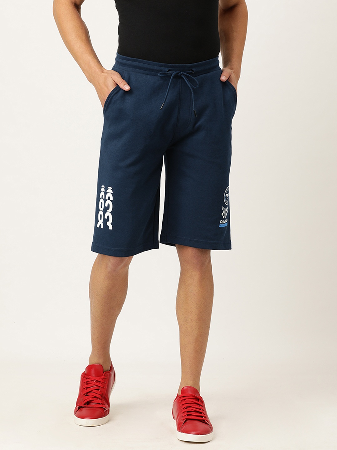 Proline Active Men Navy Blue Solid Slim Fit Racing Shorts with Print Detailing
Proline Active Men Navy Blue Solid Slim Fit Racing Shorts with Print Detailing