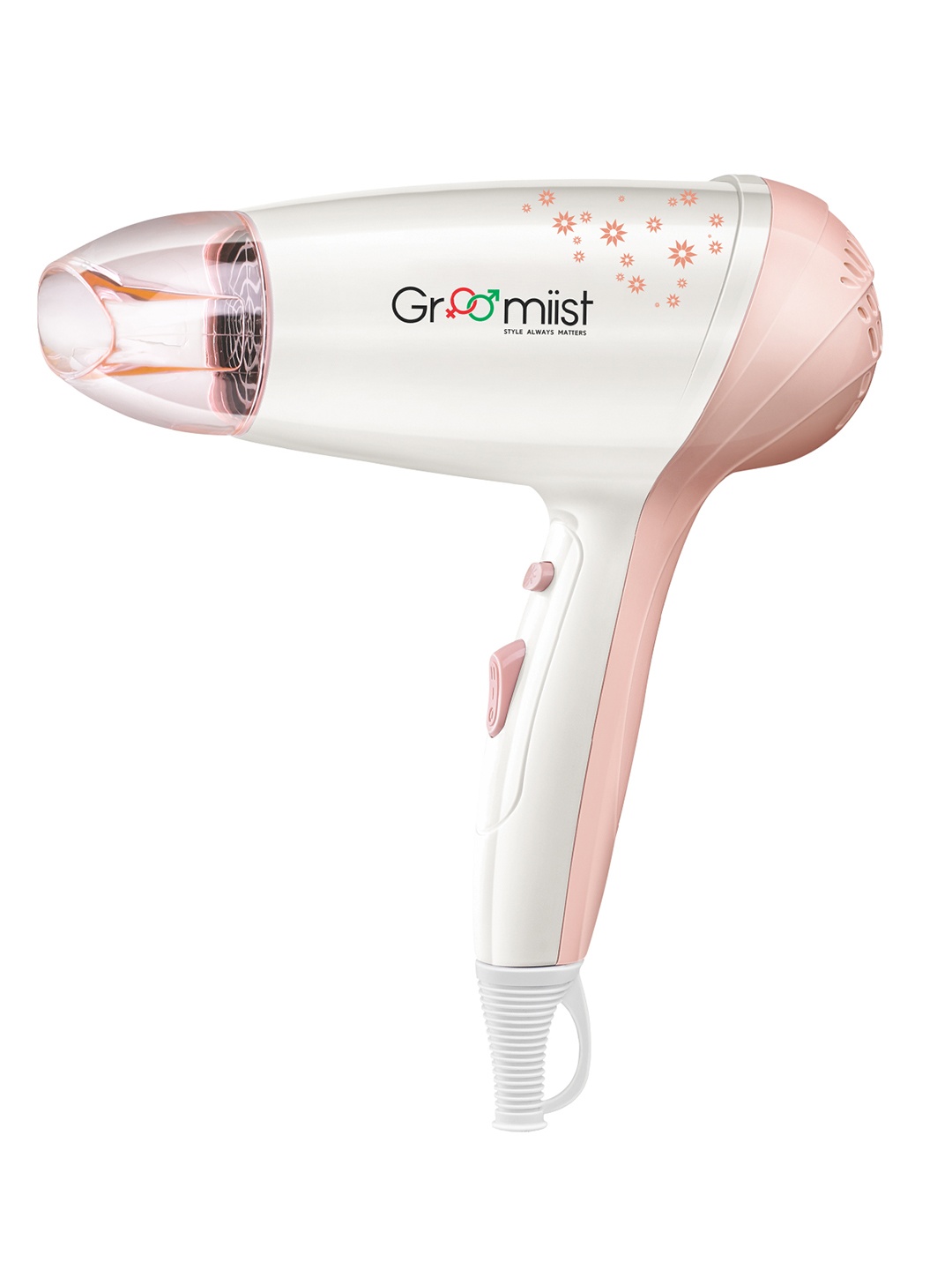 Groomiist Copper Series Household & Travel Corded Hair Dryer CSHD-05 (1200-1400 Watts), White
Groomiist Copper Series Household & Travel Corded Hair Dryer CSHD-05 (1200-1400 Watts), White