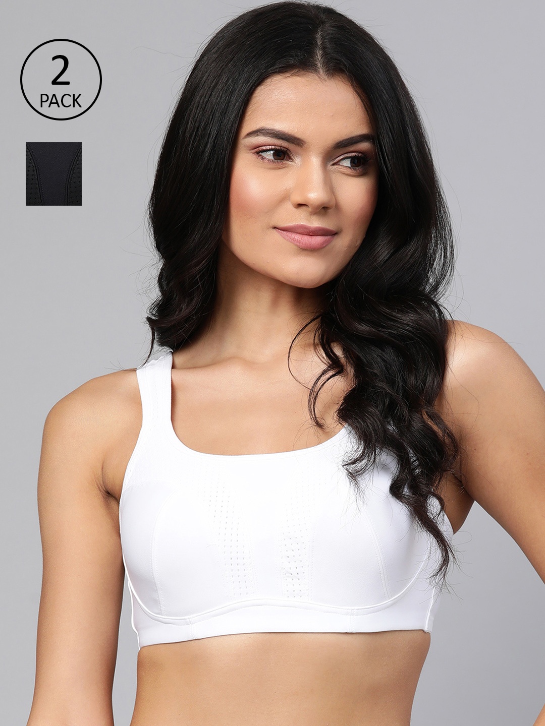 Marks & Spencer Pack of 2 Solid Non-Wired Non Padded Workout Bra T336354, Black
Marks & Spencer Pack of 2 Solid Non-Wired Non Padded Workout Bra T336354, Black