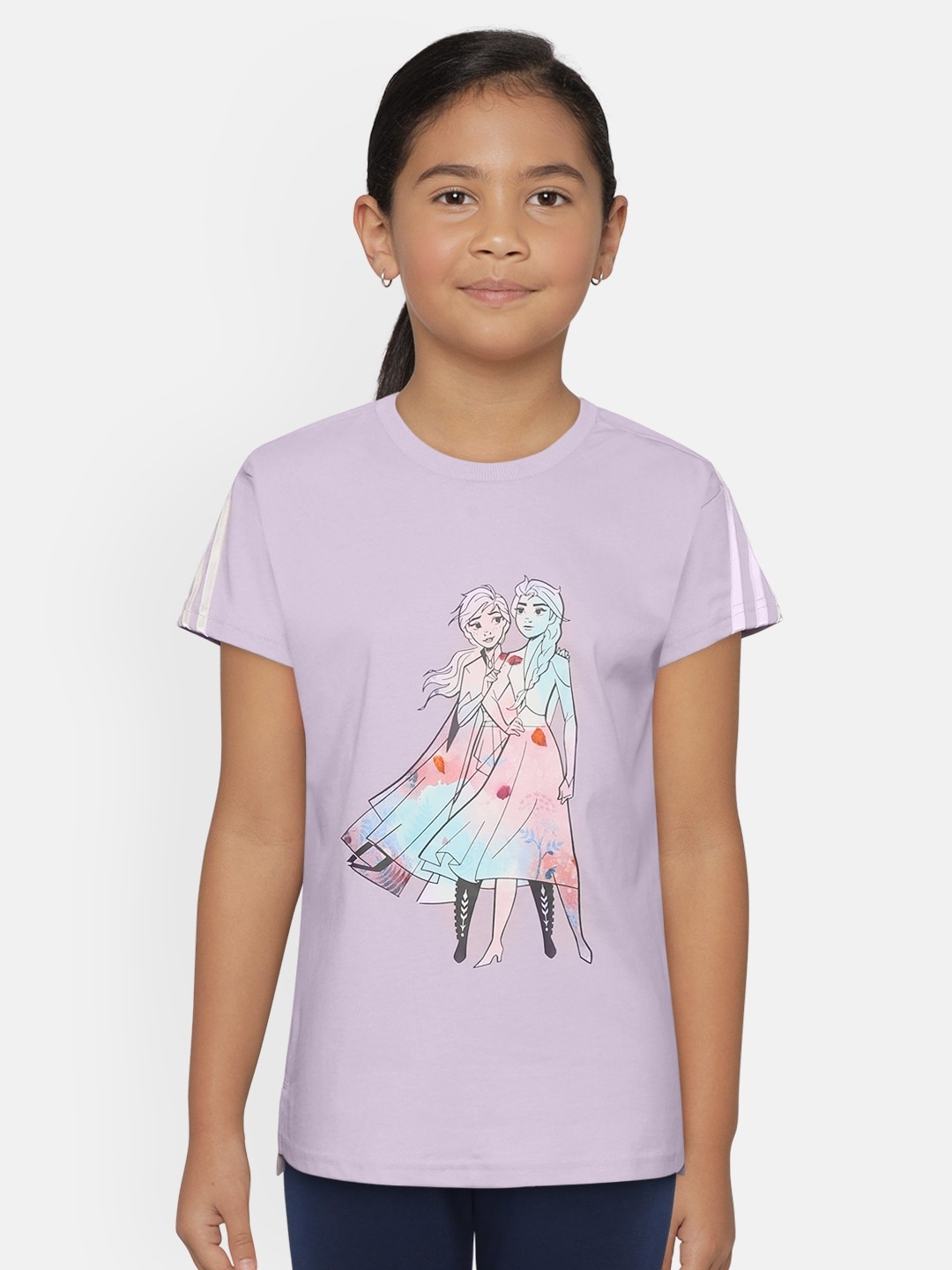 ADIDAS Girls Purple & Pink Disney Frozen Print Loose Fit Pure Cotton Training Sustainable T-shirt
ADIDAS Girls Purple & Pink Disney Frozen Print Loose Fit Pure Cotton Training Sustainable T-shirt